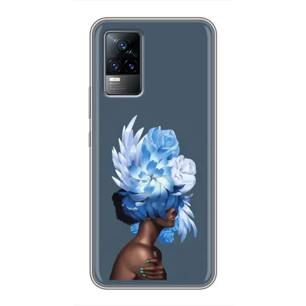 Чехол с принтом «Цветы на голове» для Vivo S9e
