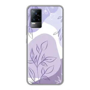 Чехол с принтом «Фиолетовые листья абстракция» для Vivo S9e