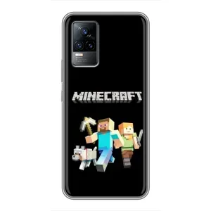 Чехол с принтом «герои Minecraft» для Vivo S9e