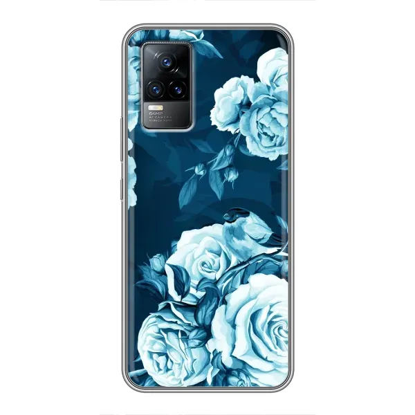 Чехол с принтом «Голубые Бутоны» для Vivo S9e