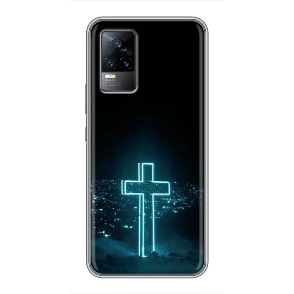 Чехол с принтом «Крест и город» для Vivo S9e