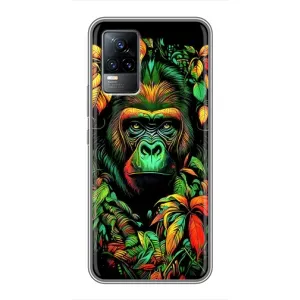 Чохол з принтом «Мавпа в квітах» для Vivo S9e