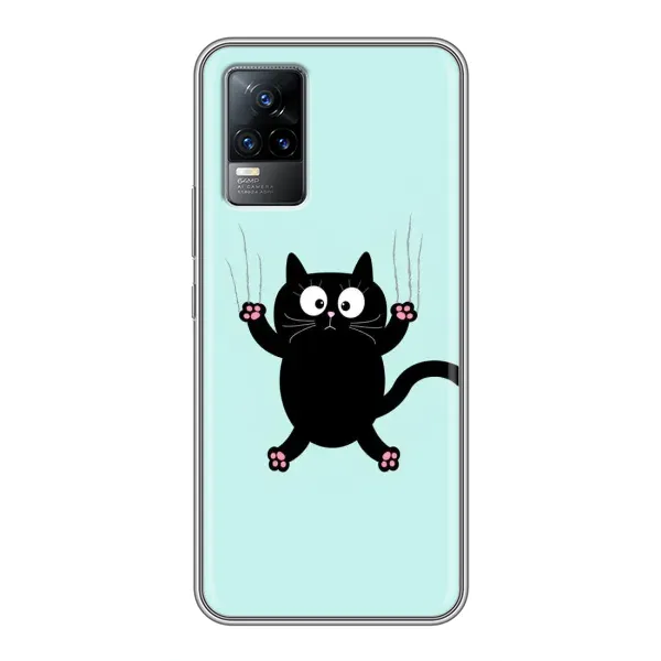 Чехол с принтом «Падающий кот» для Vivo S9e