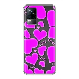 Чехлы для любимой на ВіВО S9е (VPrint) (Pink hearts)