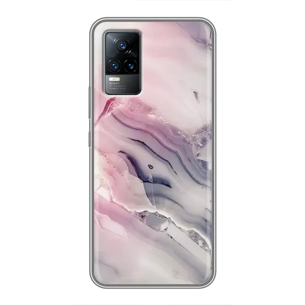 Чехол с принтом «Пурпурный Мрамор» для Vivo S9e
