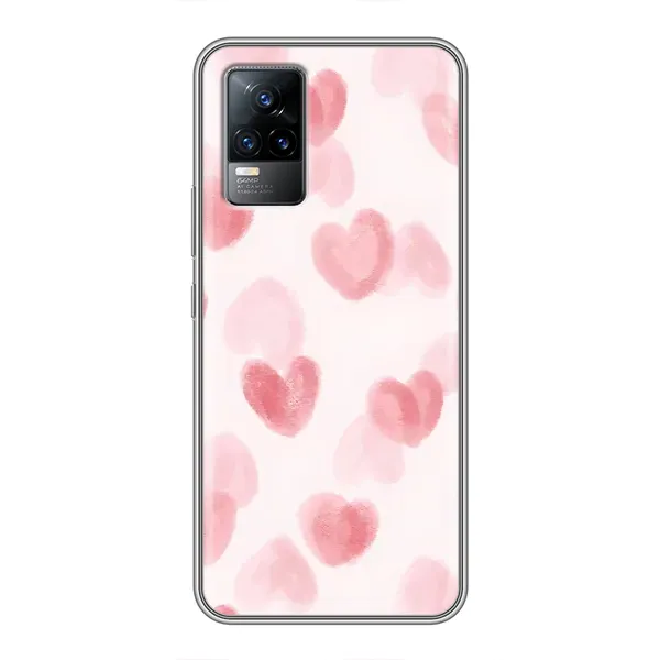 Чохол з принтом «Рожеві сердечки» для Vivo S9e Чохол з принтом «Рожеві сердечки» для Vivo S9e