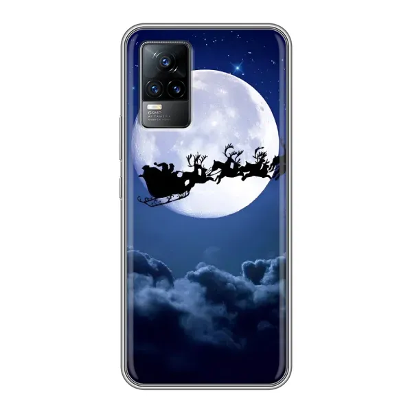 Чехол с принтом «Санта - луна» для Vivo S9e