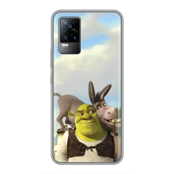 Чехол с принтом «Шрек и Осел» для Vivo S9e Чехол с принтом «Шрек и Осел» для Vivo S9e