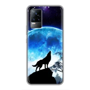 Чехол с принтом «Волк на луну» для Vivo S9e
