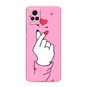 Чехол с принтом для ViVO V20 (AlphaPrint - Знак сердечка)