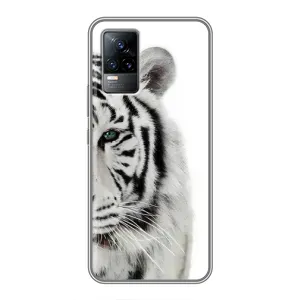 Чохли з картинкою животних Vivo V21E (Білий Тигр)