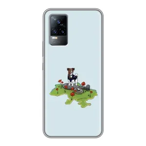 Чехлы с картинкой собаки Патрон для Vivo V21E (AlphaPrint) (Сапер Пес)