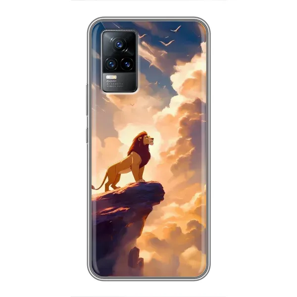 Чохол з принтом «Сімба на скелі» для Vivo V21E