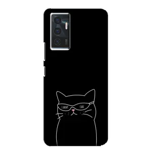 Чехол с принтом «Равнодушный кот» для Vivo V23e