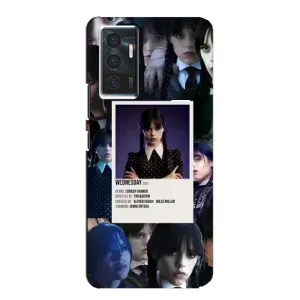 Чехлы Венсдей на Vivo V23e Уэнсдей (AlphaPrint) (коллаж Уэнздей)