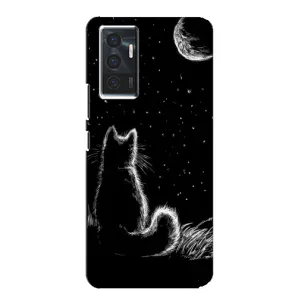 Чехол с принтом для Vivo V23e (AlphaPrint) Модные коты