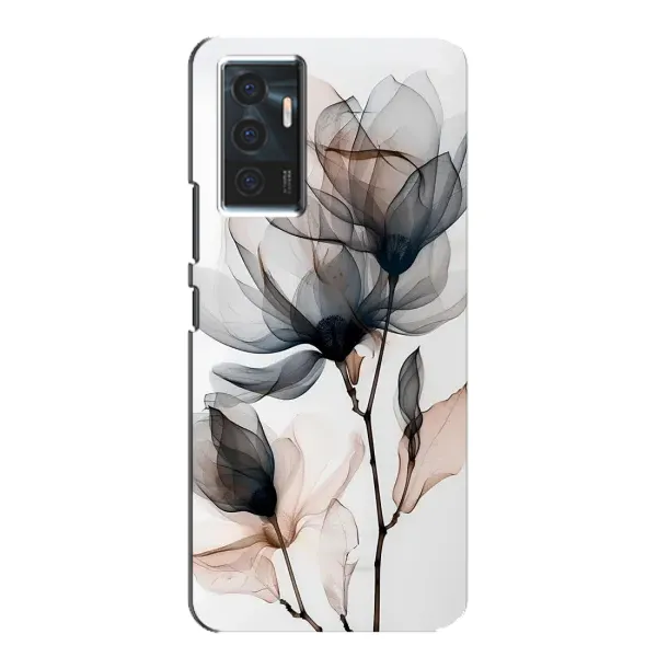 Чехол с принтом «Цветы на белом» для Vivo V23e Чехол с принтом «Цветы на белом» для Vivo V23e