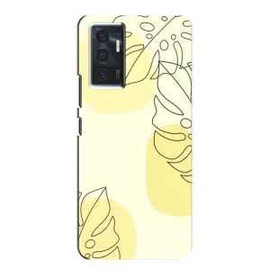 Силиконовый чехол с принтом в цветах на Vivo V23e