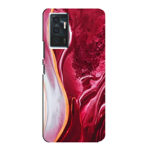 Чехол с принтом «Мрамор красный» для Vivo V23e Чехол с принтом «Мрамор красный» для Vivo V23e
