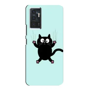 Чехол с принтом «Падающий кот» для Vivo V23e