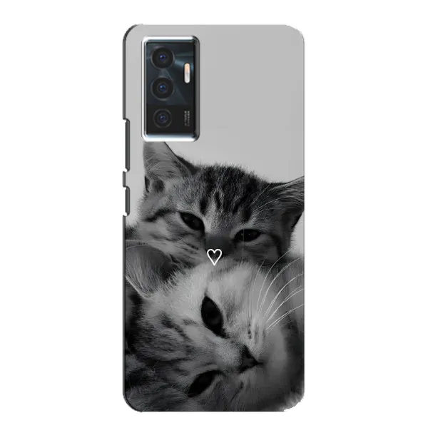 Чехол с принтом «Пара котов» для Vivo V23e