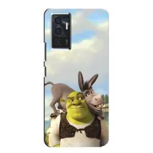 Чехол с мультфильмом Шрек на Vivo V23e (Шрек и Осел)