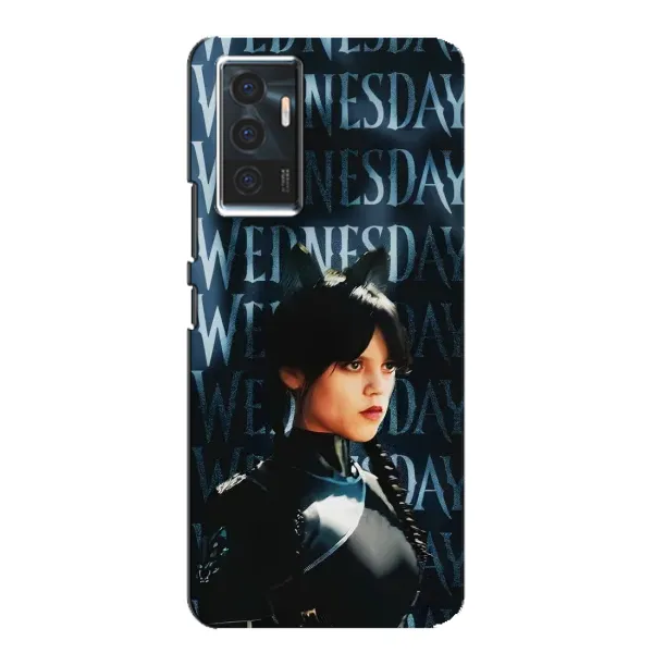 Чехол с принтом «Уэнздей кошка» для Vivo V23e Чехол с принтом «Уэнздей кошка» для Vivo V23e