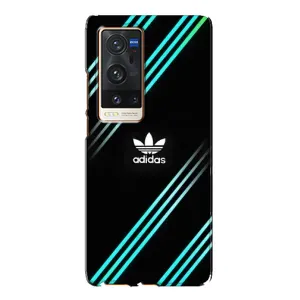 Чохли Адидас для Vivo X60 Pro Plus (AlphaPrint) (Адідас з полосами)