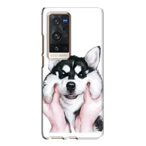 Чохли з собаками для Vivo X60 Pro Plus (VPrint) (Радісний Хаскі)