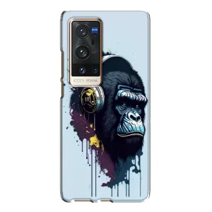Чохол з Мавпами Vivo X60 Pro Plus - (AlphaPrint) (Горила в навушниках)