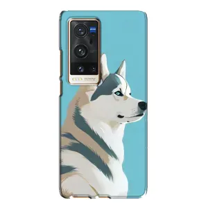 Чохол з Хаскі Vivo X60 Pro Plus - (AlphaPrint) (Хаскі арт)