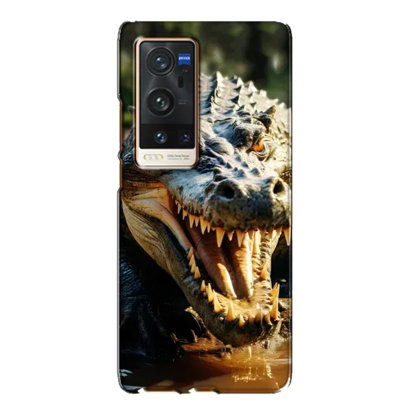 Чохол з принтом «Небезпечний крокодил» для Vivo X60 Pro Plus