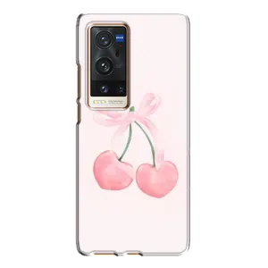 Чохол з розовим принтом для Vivo X60 Pro Plus (Рожеві вишні)