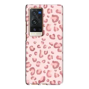 Чохол з розовим принтом для Vivo X60 Pro Plus (Рожевий леопард)