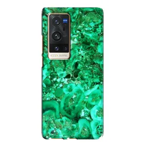 Мраморний чехол на Vivo X60 Pro Plus (VPrint) (Салатовий Мрамор)
