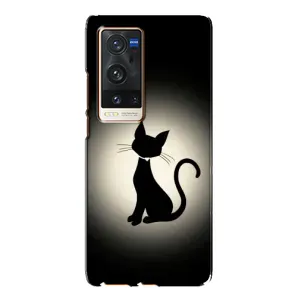Чохол з принтом для Vivo X60 Pro Plus (AlphaPrint) Модні коти (Силует котика)