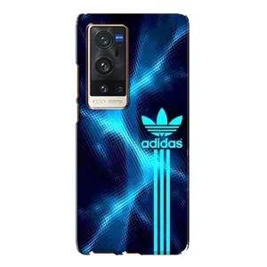 Чохли Адидас для Vivo X60 Pro Plus (AlphaPrint) (Синій Адідас)