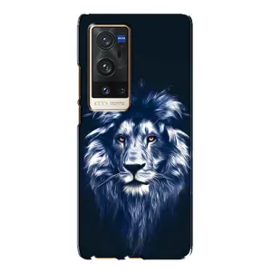 Чохол з картинкою ЛЕВ для Vivo X60 Pro Plus (VPrint) (Синій Лев)