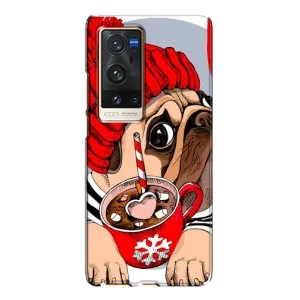 Чохли з собаками для Vivo X60 Pro Plus (VPrint) (Песик в шапці)