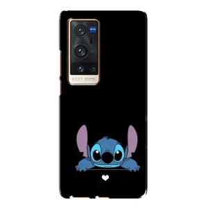 Чохол з принтом Стіч на Vivo X60 Pro Plus (Стіч на чорному)