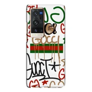 Бренднові Чохли для Vivo X60 Pro Plus - (PREMIUMPrint) (Стиль GUUCI)
