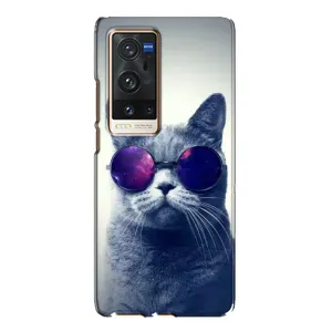 Чохол з принтом для Vivo X60 Pro Plus (AlphaPrint) Модні коти (Стильний кіт)