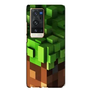 Чохол Майнкрафт на Vivo X60 Pro Plus (AlphaPrint) Minecraft (текстура Майнкрафт)