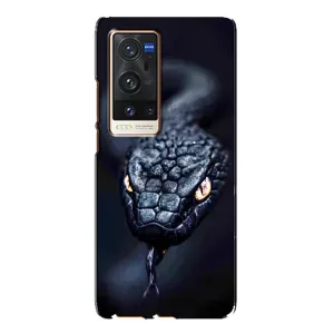 Чохол з картинкою 'Хижаки' для Vivo X60 Pro Plus (Чорна змія)