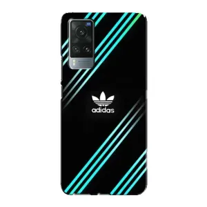 Чохли Адидас для Vivo X60 Pro (AlphaPrint) (Адідас з полосами)