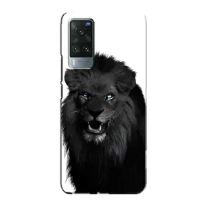 Чохли з картинкою животних Vivo X60 Pro (Чорний ЛЕВ)