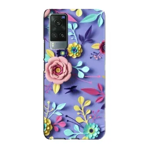 Чохли з квітами для Vivo X60 Pro (VPrint) (Дизайн квітів)
