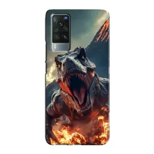 Чохол з картинкою 'Хижаки' для Vivo X60 Pro (Вогняний динозавр)