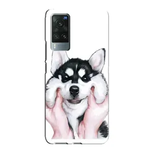 Чохли з собаками для Vivo X60 Pro (VPrint) (Радісний Хаскі)