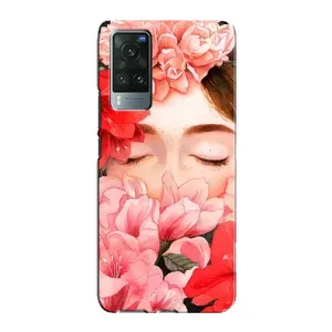 Чехлы (ART) Цветы на Vivo X60 Pro (VPrint) (Очі в квітах)